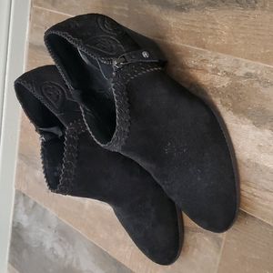 Black Suede Booties